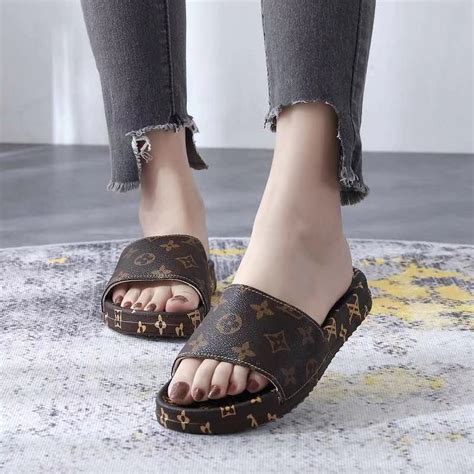 louis vuitton slides female|Louis Vuitton slides on sale.